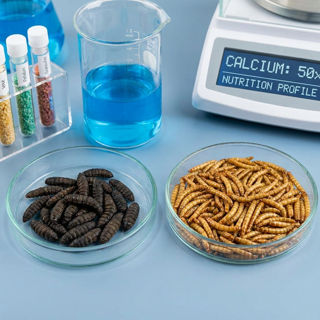 Dried BSFL vs Dried Mealworms: Nutrition Breakdown
